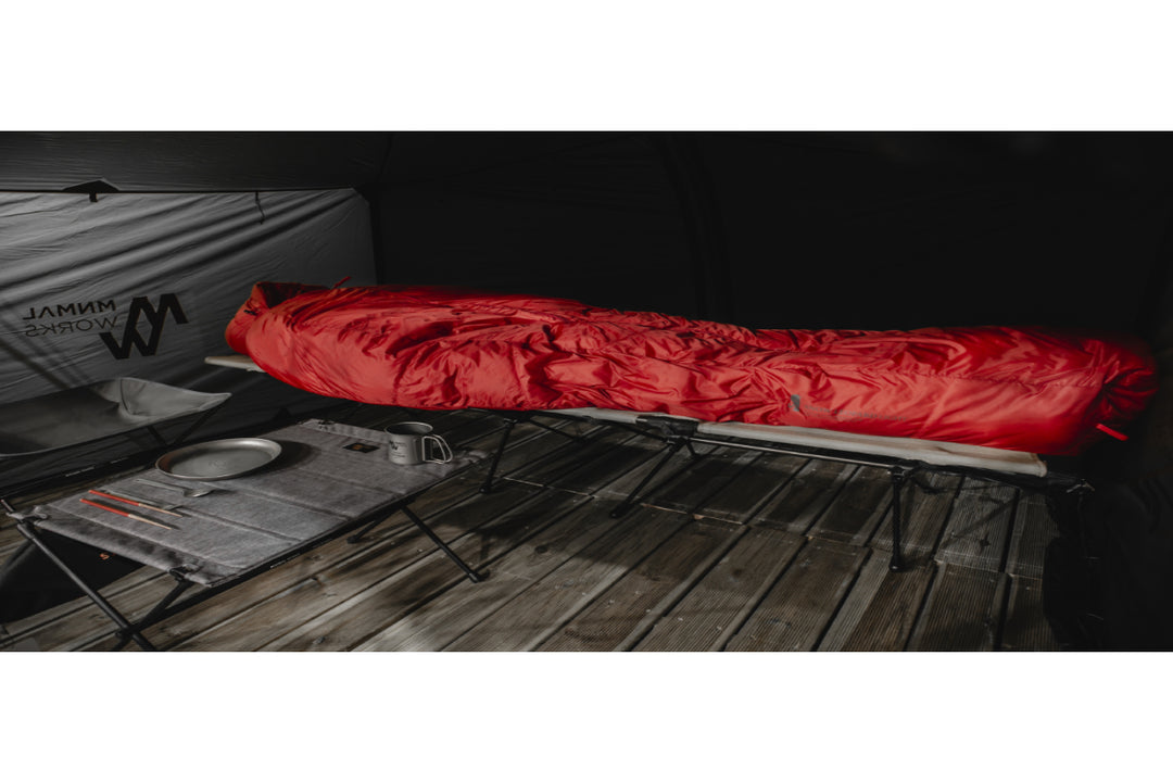 ★MINIMALWORKS★SNOW LEOPARD LIGHT SLEEPING BAG SNOW LEOPARD LIGHT sleeping bag-Redスノーレオパート ライト