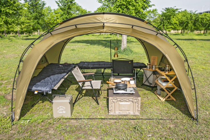 MINIMAL WORKS SHELTER G/TAN フロアーシート付き